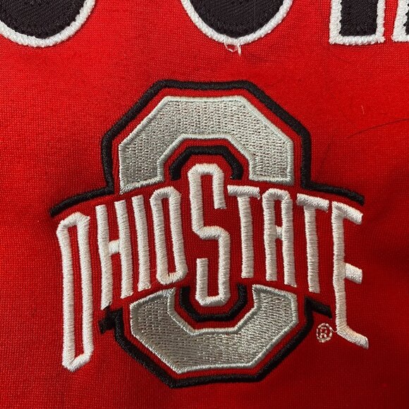 Ohio State Men's Hoodie Sweatshirt M Scarlet & Gray Red Pullover Fleece - Picture 5 of 8